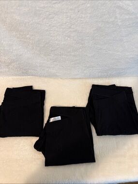 Old Navy SET OF THREE Women’s Black Large Tall Leggings